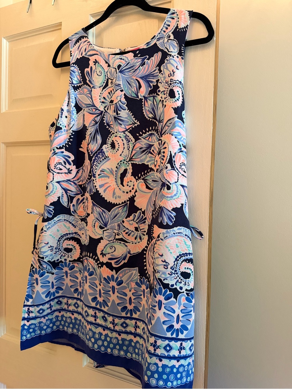 Lilly Pulitzer Navy, Pink & Light Blue Floral Shift Dress